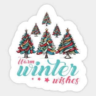 Christmas Trees Quote Sticker